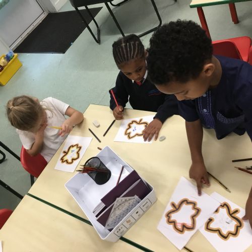 Monday 20th October - leaf decorating