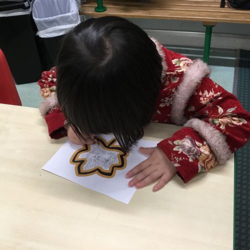 Monday 20th October - leaf decorating