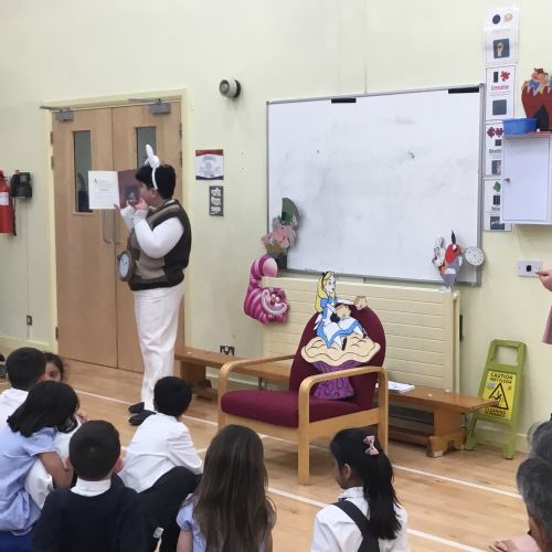 Year 1 teachers reading - Alice in Wonderland